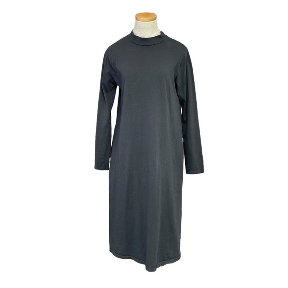 Filosofia Dress Mock Turtleneck Midi Long Sleeve Dark Grey Size Small - Picture 1 of 16